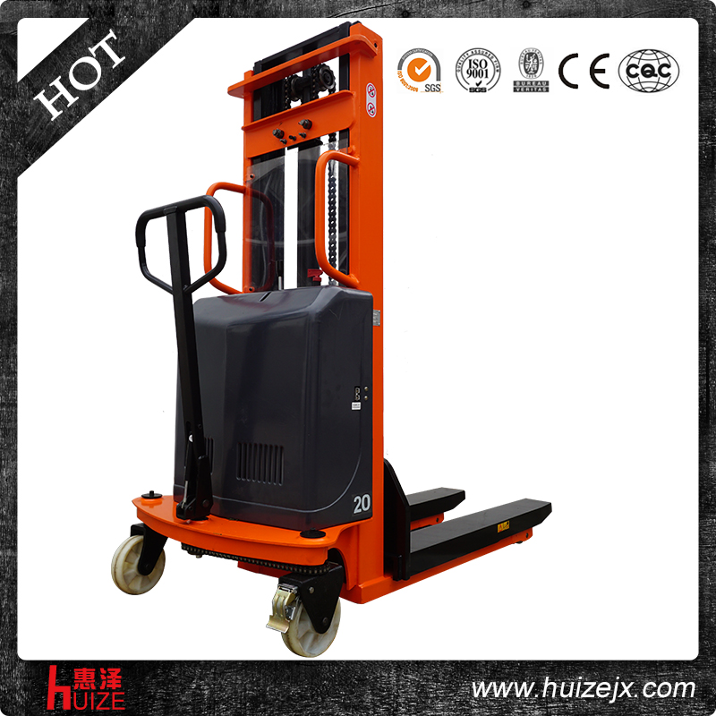 單門架半電動(dòng)堆高車 單門架半電動(dòng)堆高車